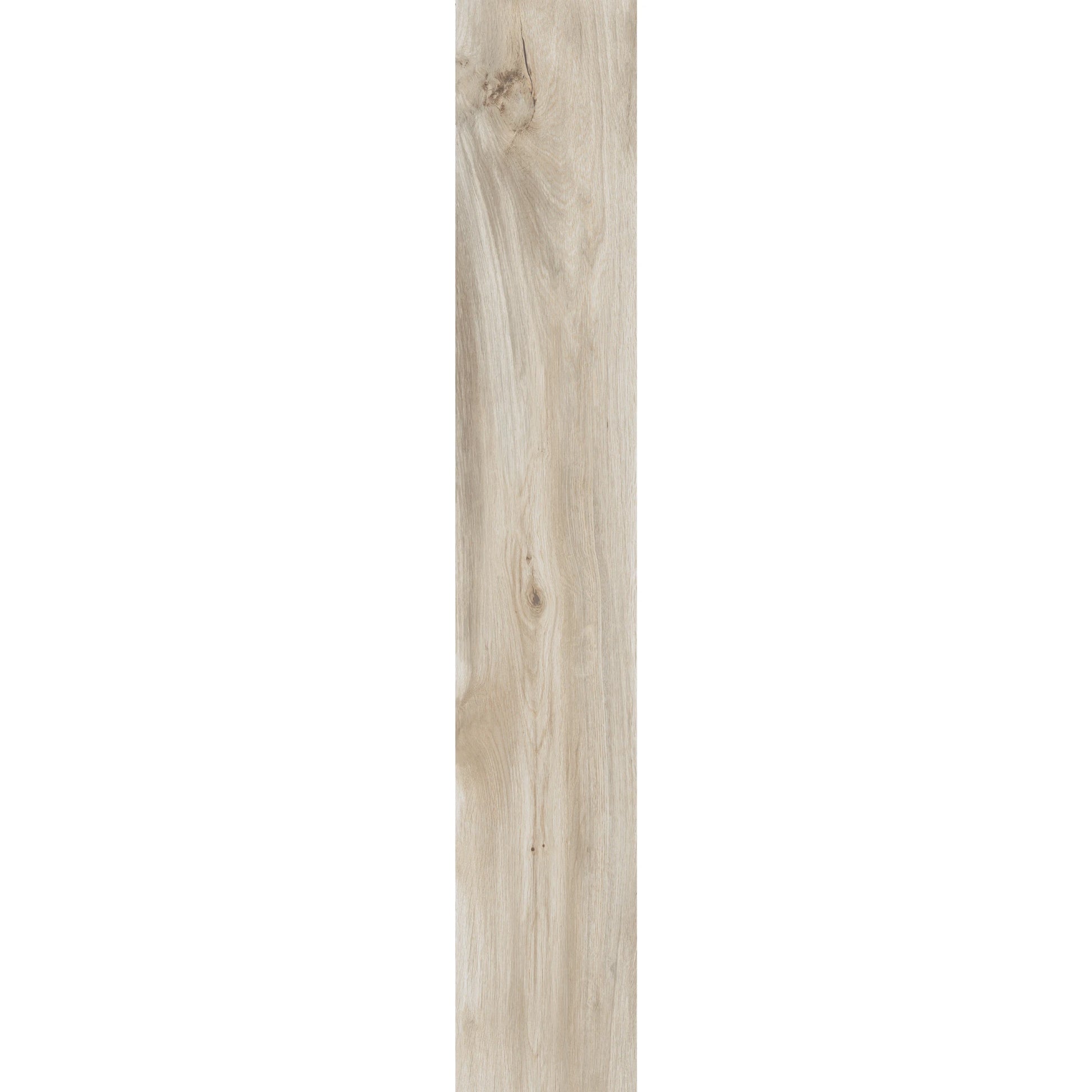 Light wood-effect porcelain tile plank with subtle grain and natural texture – Natura Magnolia