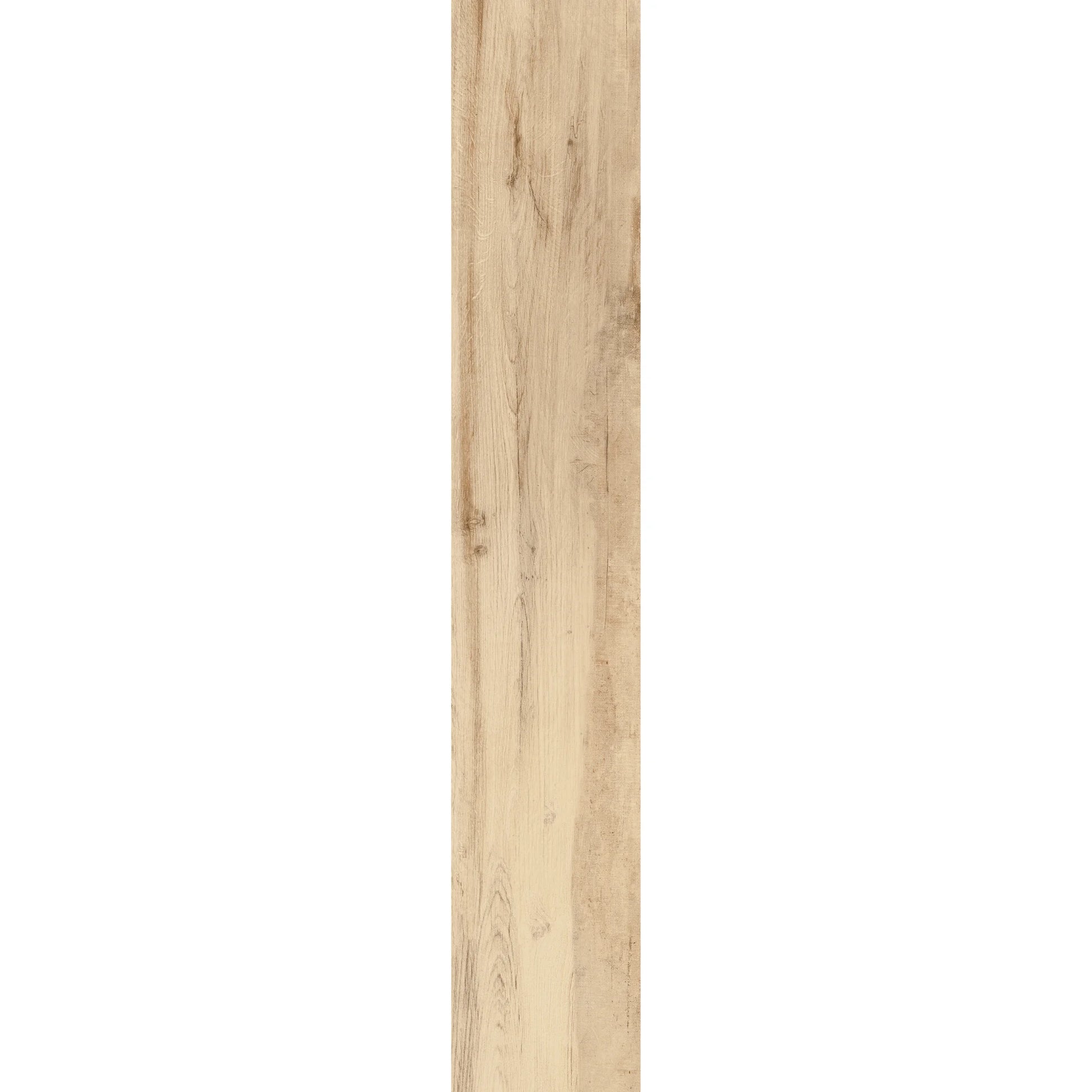 Oak wood-effect porcelain tile plank with natural grain variation and warm neutral tones – North Wind Oak