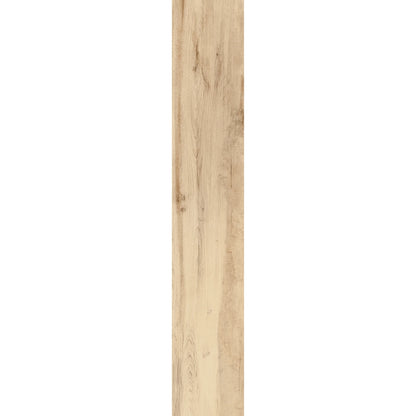 Oak wood-effect porcelain tile plank with natural grain variation and warm neutral tones – North Wind Oak