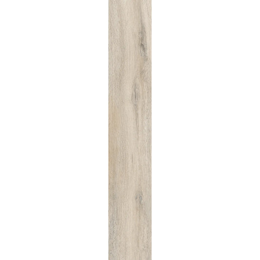 Light oak wood-effect porcelain plank with natural grain variation and matte texture - Firenze Sbiancato