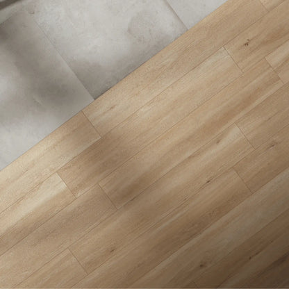 Warm oak wood-effect porcelain flooring with natural grain detail in a cozy living space — Firenze Rovere