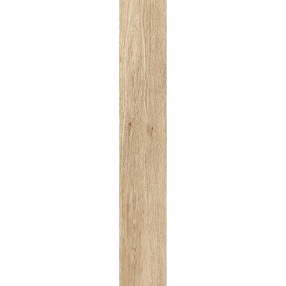Oak wood-effect porcelain tile plank with realistic wood grain texture - Firenze Rovere