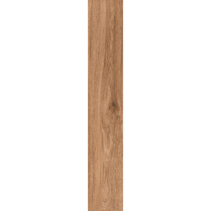 Warm oak wood-effect porcelain tile plank with natural wood grain and rich texture – Firenze Ceraso