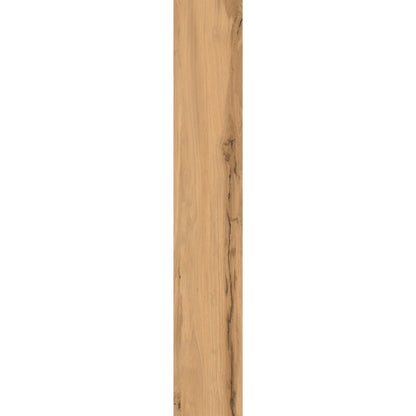 Warm oak wood-effect porcelain tile plank with natural grain and authentic wood texture – Natura Ciliegio