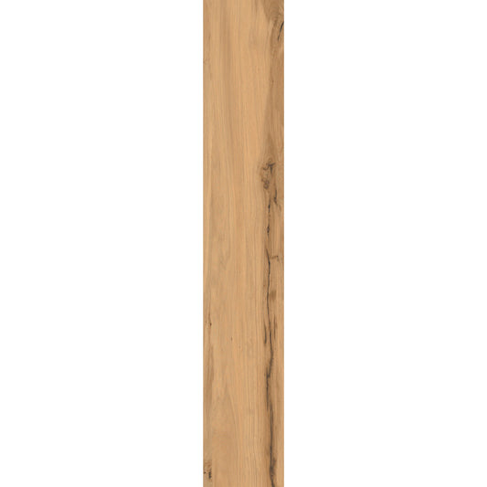 Warm oak wood-effect porcelain tile plank with natural grain and authentic wood texture – Natura Ciliegio
